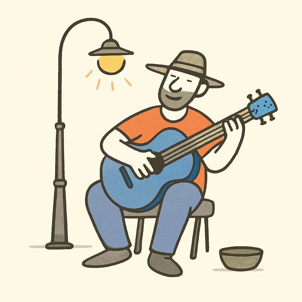 Playful Line Sketch Minimalism example image 2